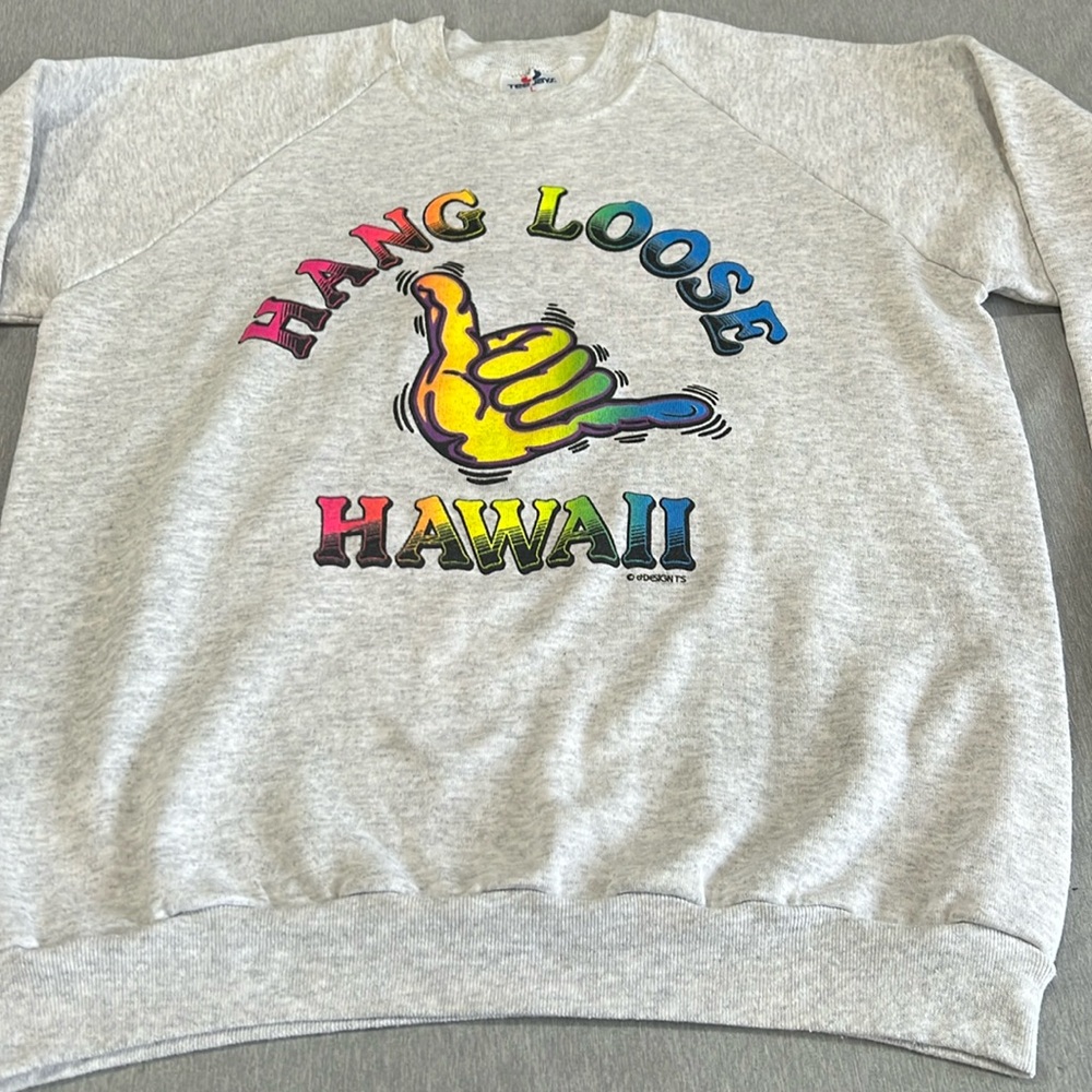 VINTAGE , HAND LOOSE HAHAII sweatshirt
